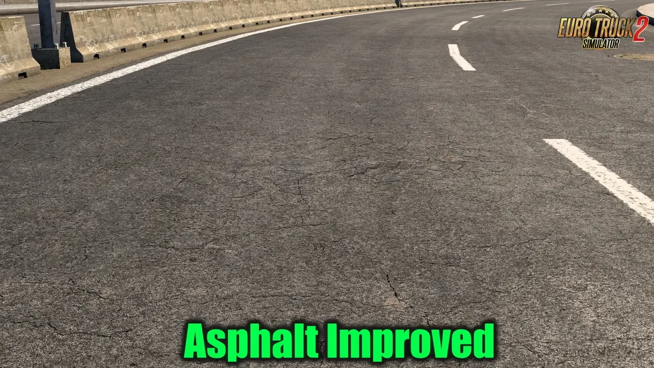 Asphalt Improved Mod (2k + 4K) v1.5 (1.60.x) for ETS2