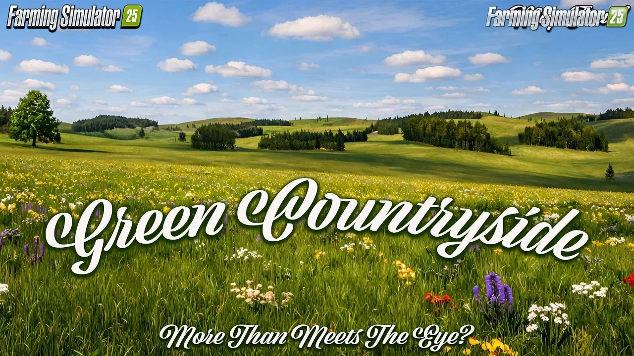 Green Countryside Map v1.2 for FS25