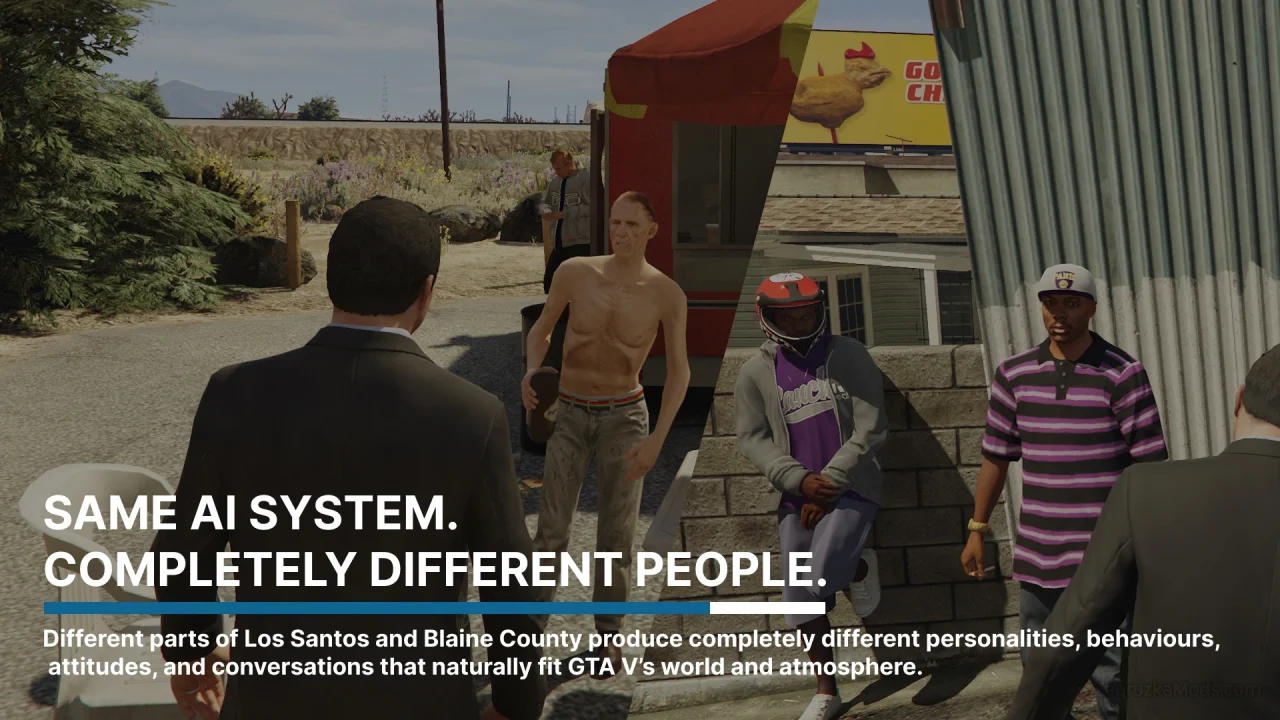 Los Santos Alive - Next Generation AI NPCs v0.2.1 for GTA 5 Los Santos Alive - Next Generation AI NPCs v0.2.1 for GTA 5