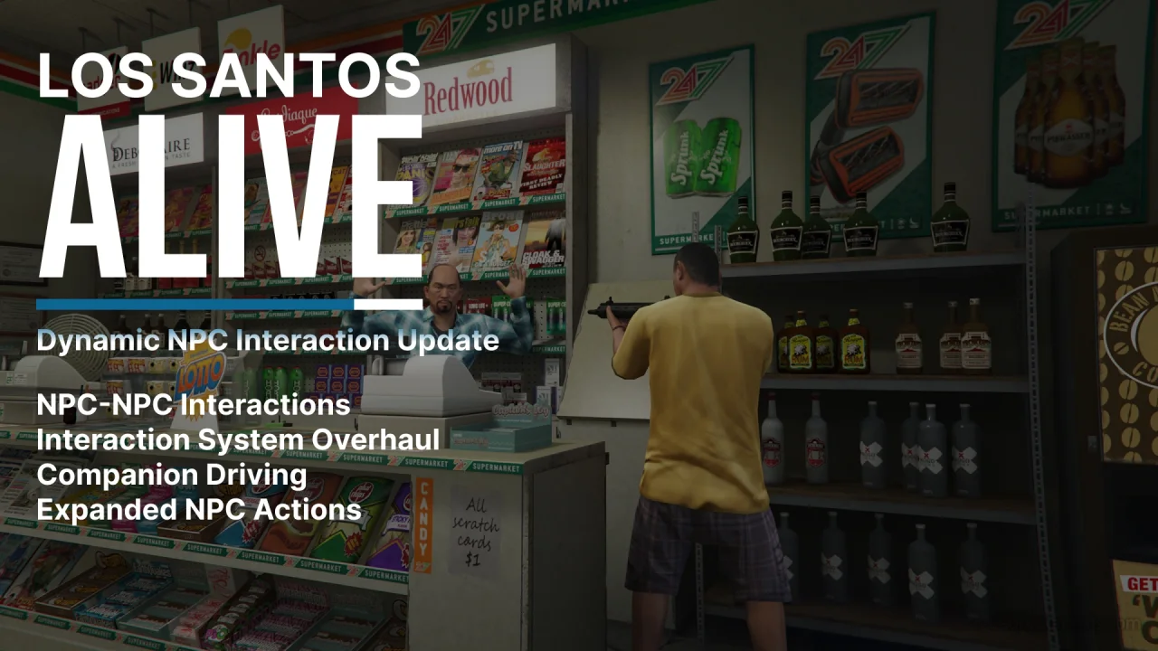 Los Santos Alive - Next Generation AI NPCs v0.2.1 for GTA 5 Los Santos Alive - Next Generation AI NPCs v0.2.1 for GTA 5