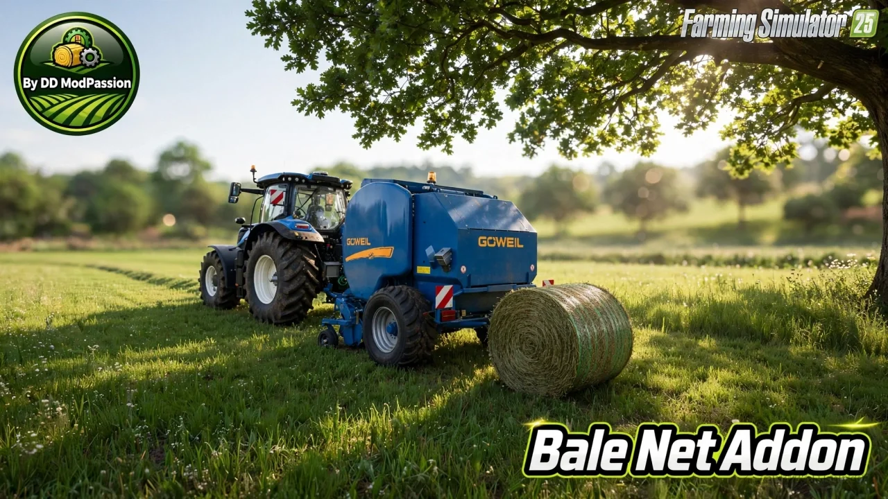 Bale Net Addon v1.0.0.7 for FS25 Bale Net Addon v1.0.0.7 for FS25