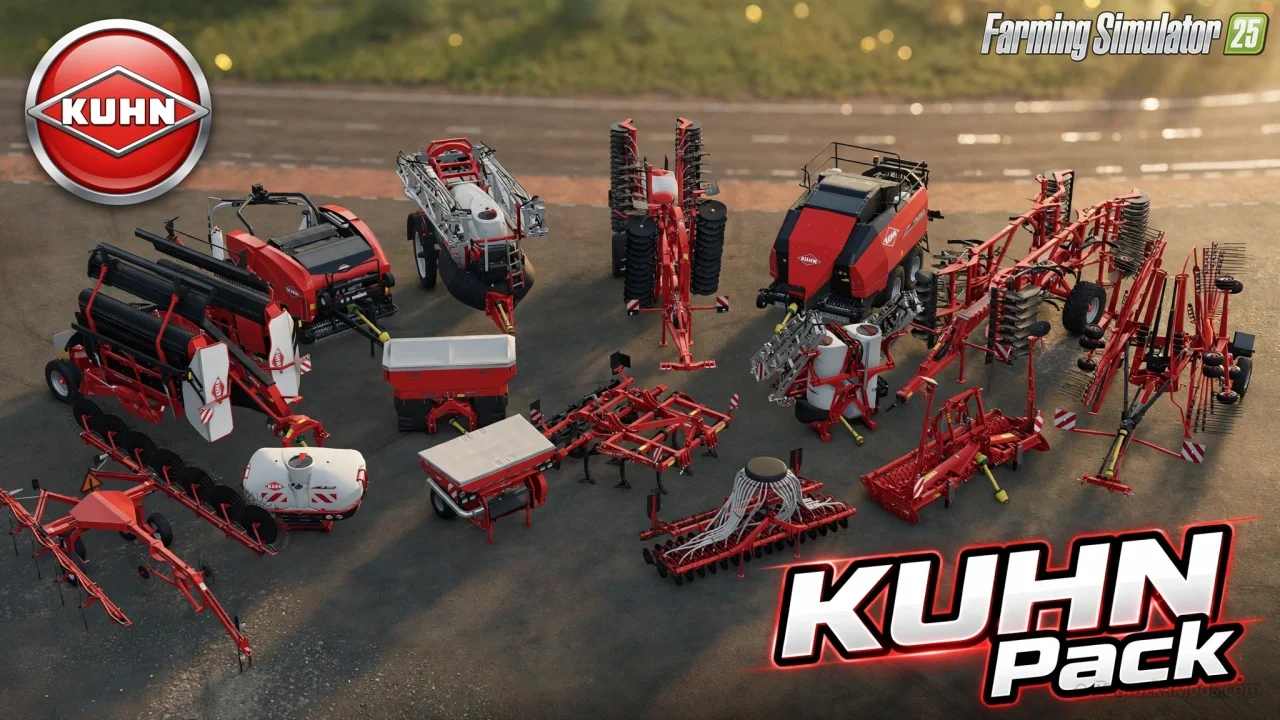 KUHN Pack v1.0 for FS25 KUHN Pack v1.0 for FS25
