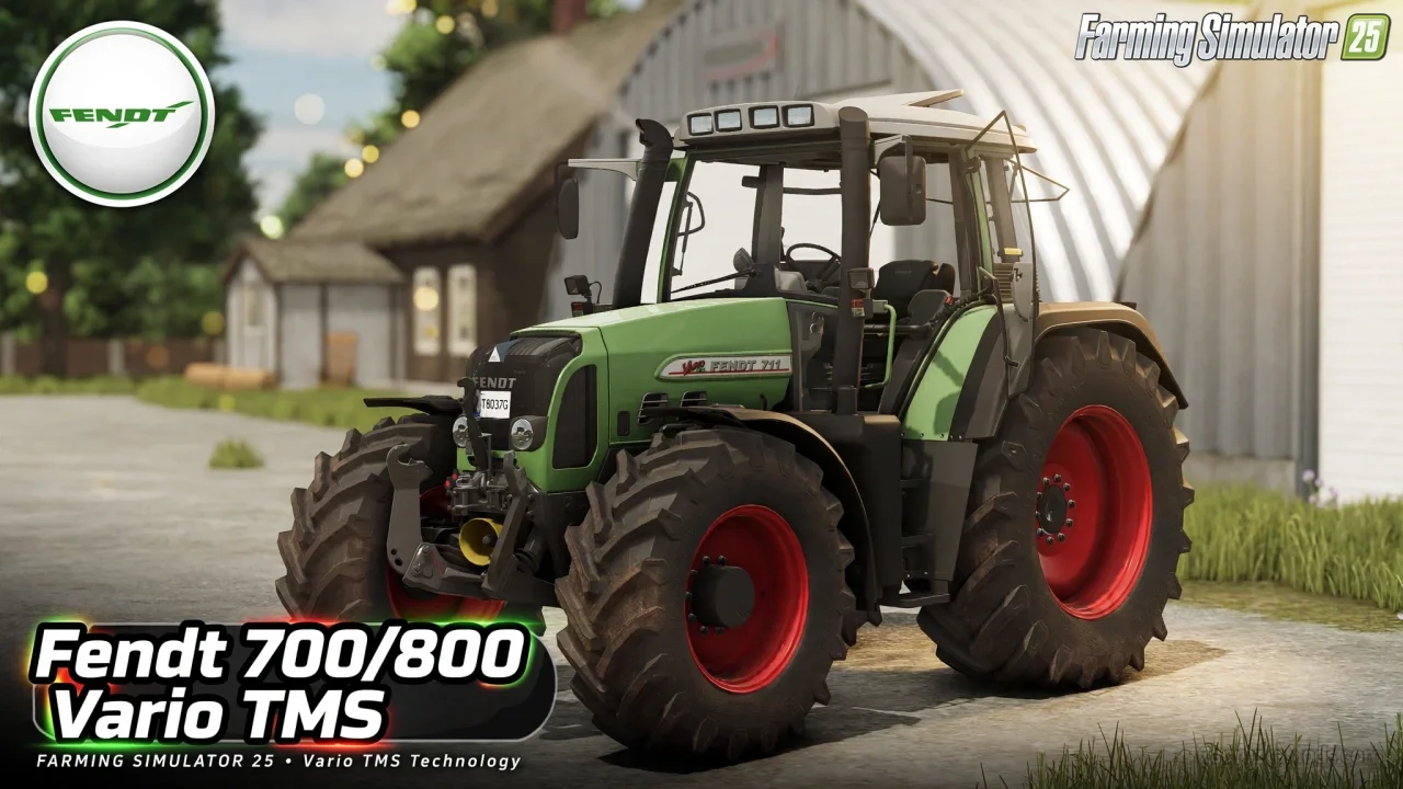 Fendt 700/800 Vario TMS Tractor v1.0.1.5 for FS25 Fendt 700/800 Vario TMS Tractor v1.0.1.5 for FS25