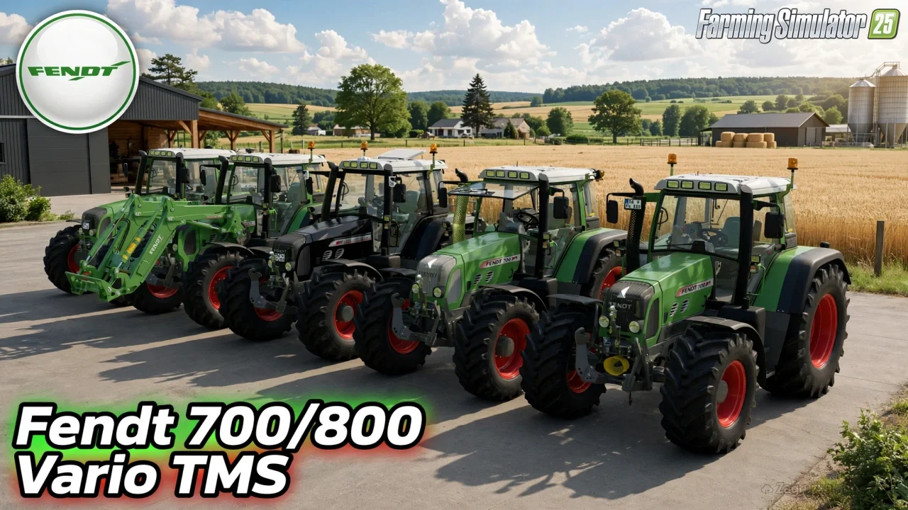 Fendt 700/800 Vario TMS Tractor v1.0.1.5 for FS25 Fendt 700/800 Vario TMS Tractor v1.0.1.5 for FS25