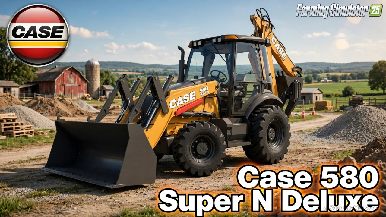 Case 580 Super N Deluxe v1.0.0.5 for FS25