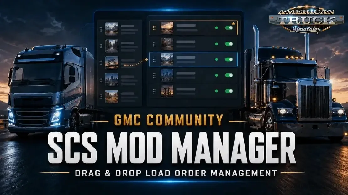 SCS Mod MAanager v1.2 By Allan (1.60.x) for ATS and ETS2