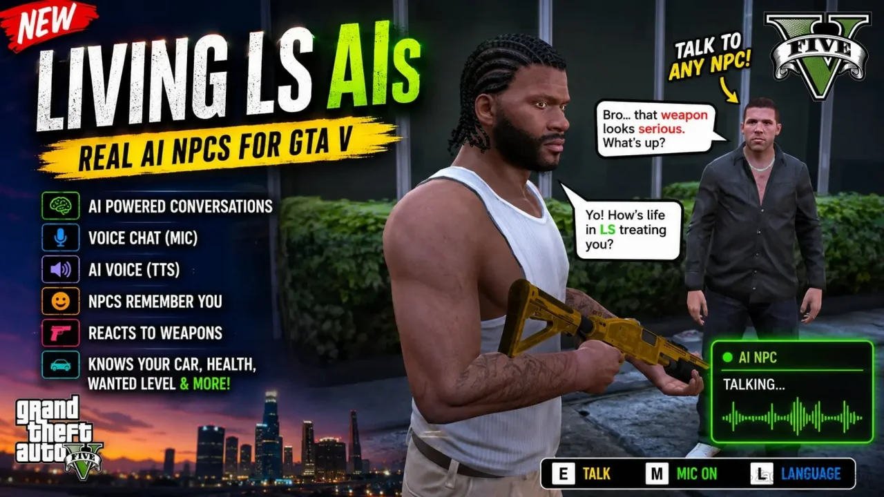 LivingLSAIs - An AI NPCs Mod v4.5 for GTA 5