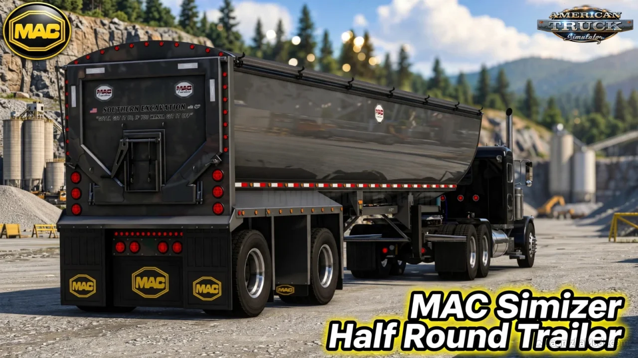 MAC Simizer Half Round Trailer v1.0.1 (1.60.x) for ATS MAC Simizer Half Round Trailer v1.0.1 (1.60.x) for ATS