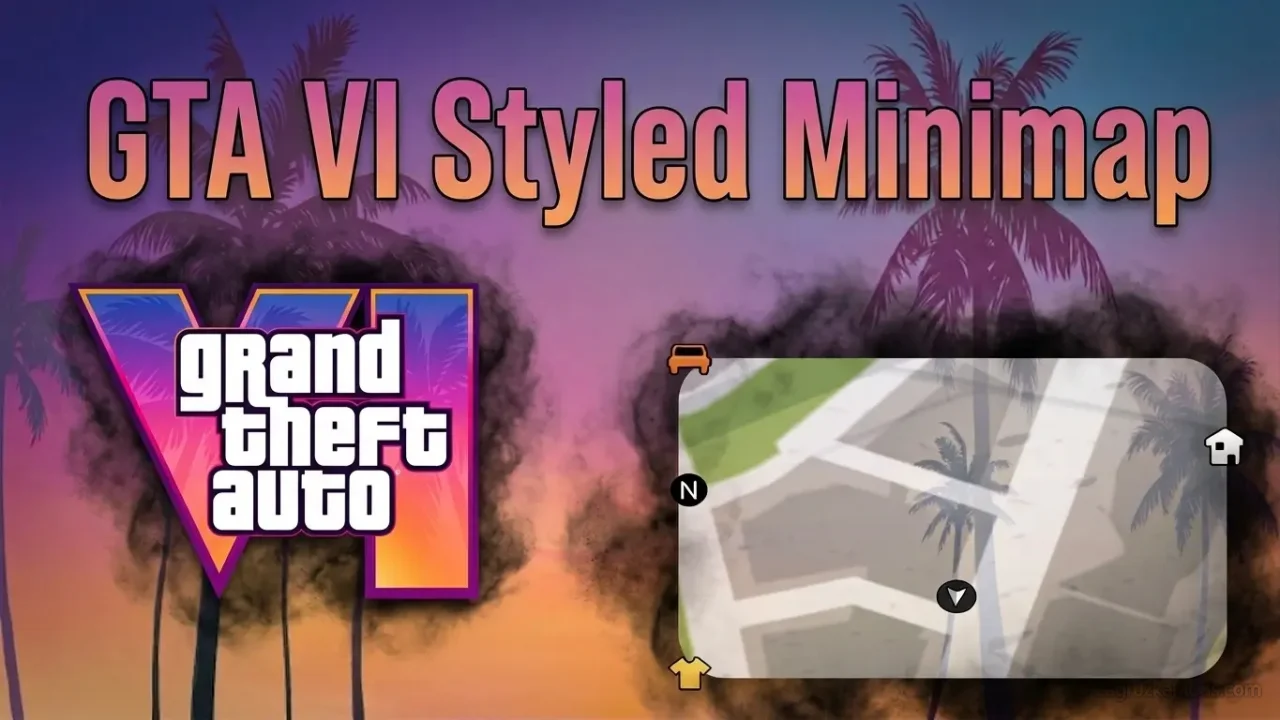 GTA VI Styled Minimap & HUD v2.0 for GTA 5