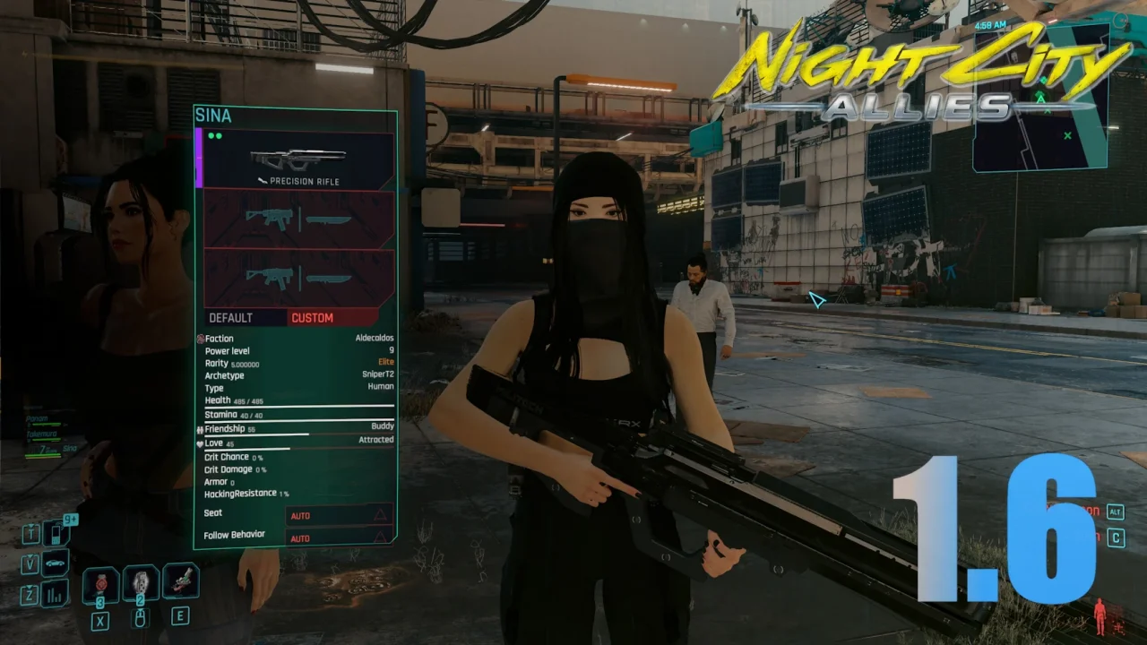 Night City Allies - Immersive Companion v1.6.3 for CyberPunk 2077