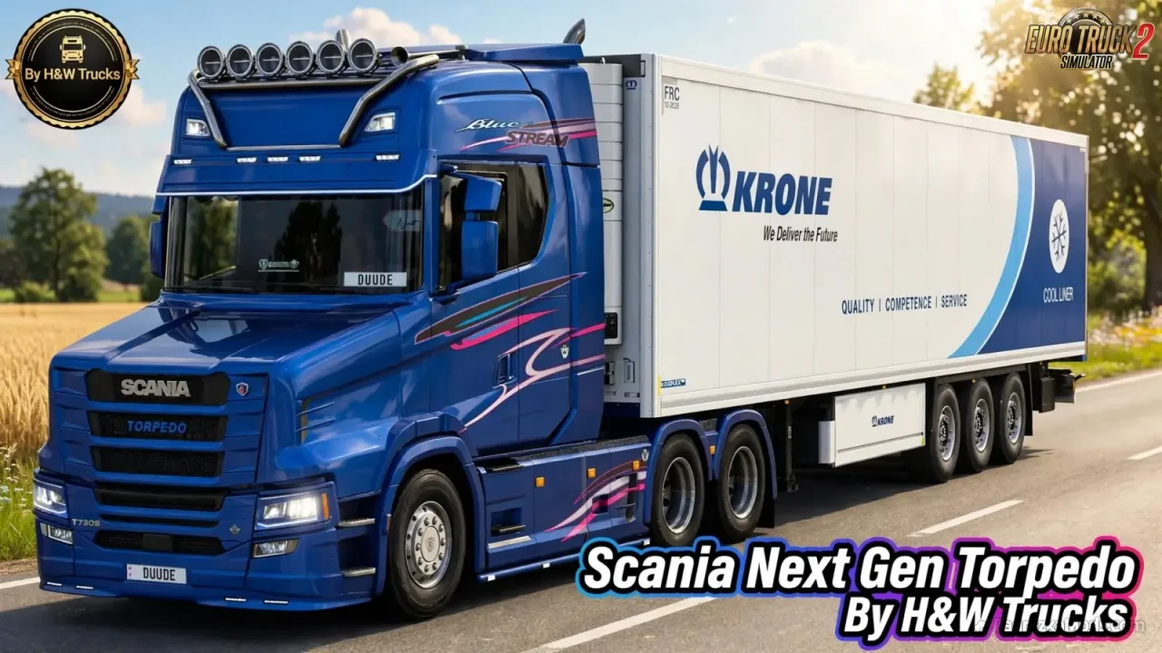 Scania Next Gen Torpedo v3.17 By H&W Trucks (1.60.x) for ETS2