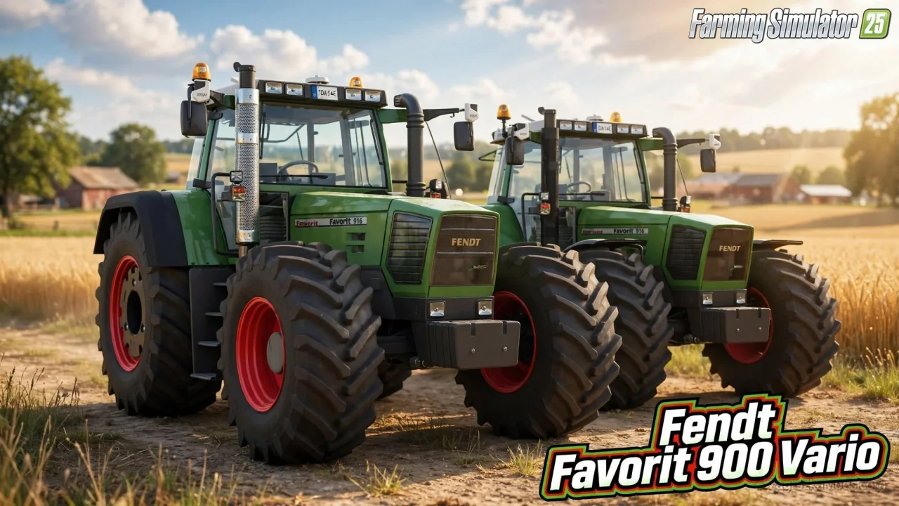Fendt Favorit 900 Vario Tractor v2.0.0.3 for FS25