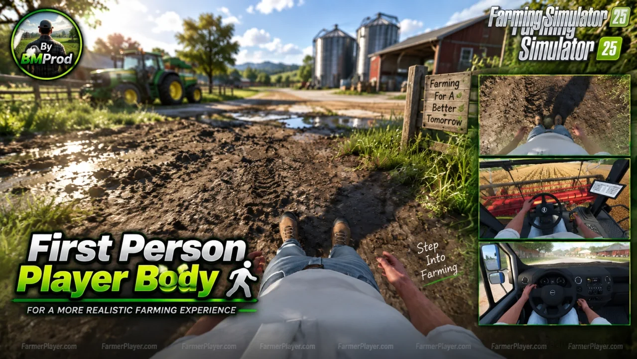First Person Player Body v1.0.5 for FS25 First Person Player Body v1.0.5 for FS25