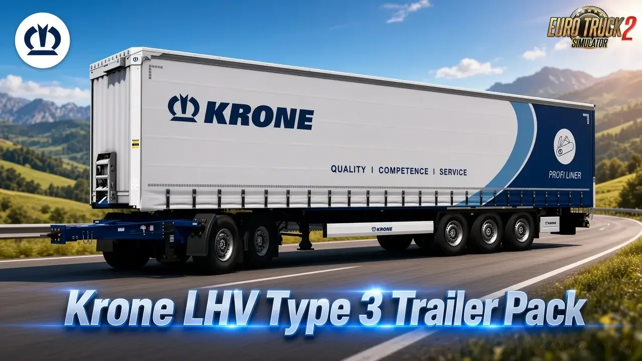 Krone LHV Type 3 Trailer Pack v1.0.3 (1.61.x) for ETS2