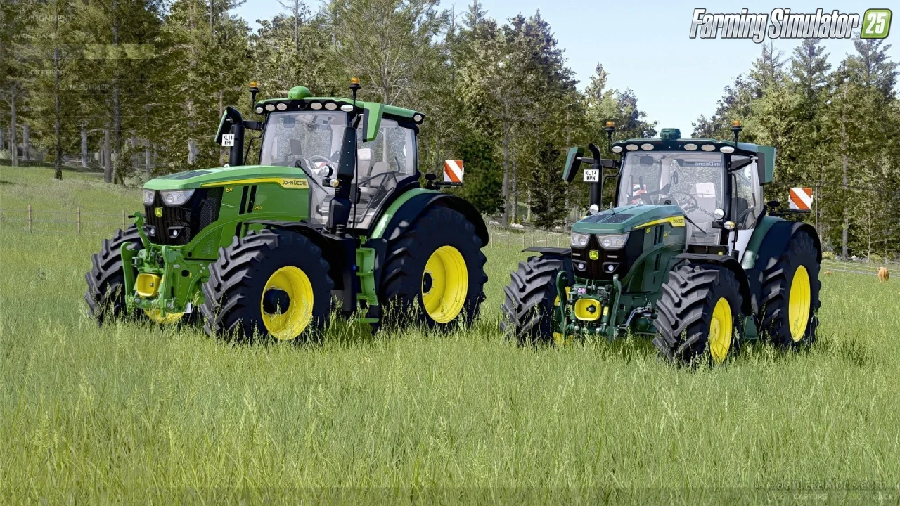 John Deere 6R Pack SLM Tractor v1.1 for FS25