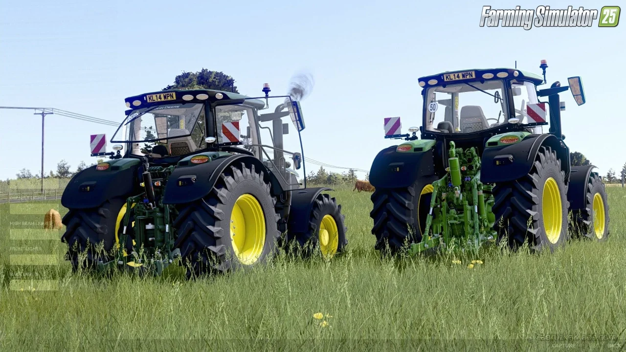 John Deere 6R Pack SLM Tractor v1.1 for FS25