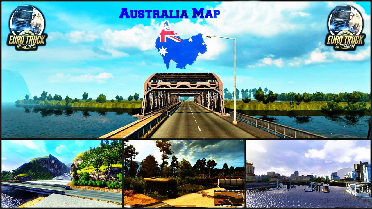 Australia (Tasmania) Map v5.3.2 By IvanMykyta (1.61.x) for ETS2