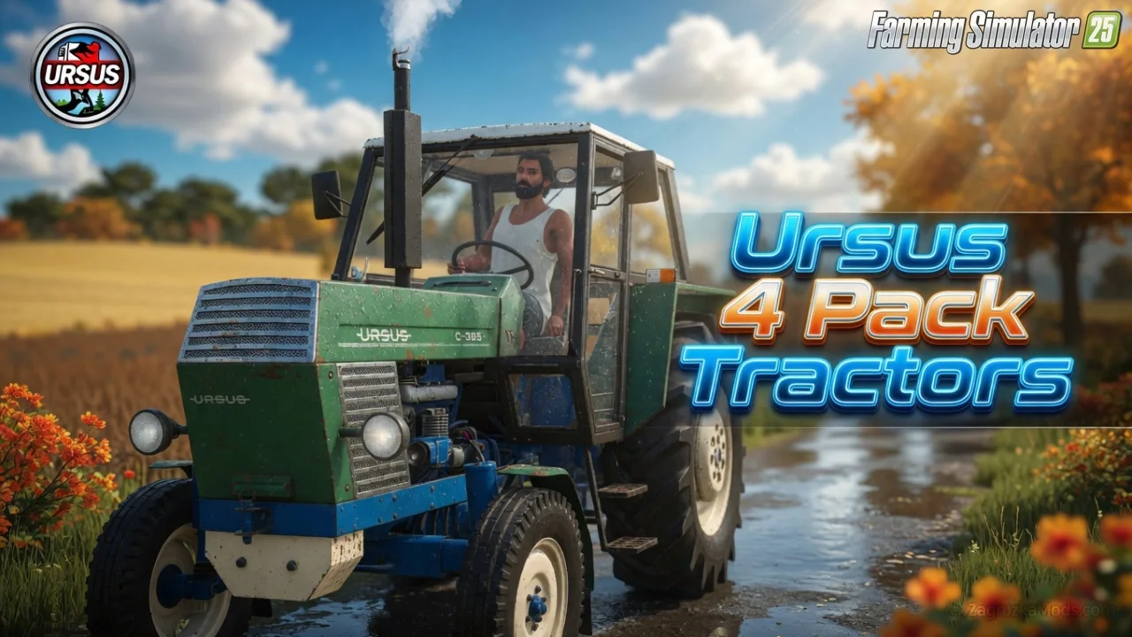 Ursus 4 Pack Tractors v1.1 for FS25