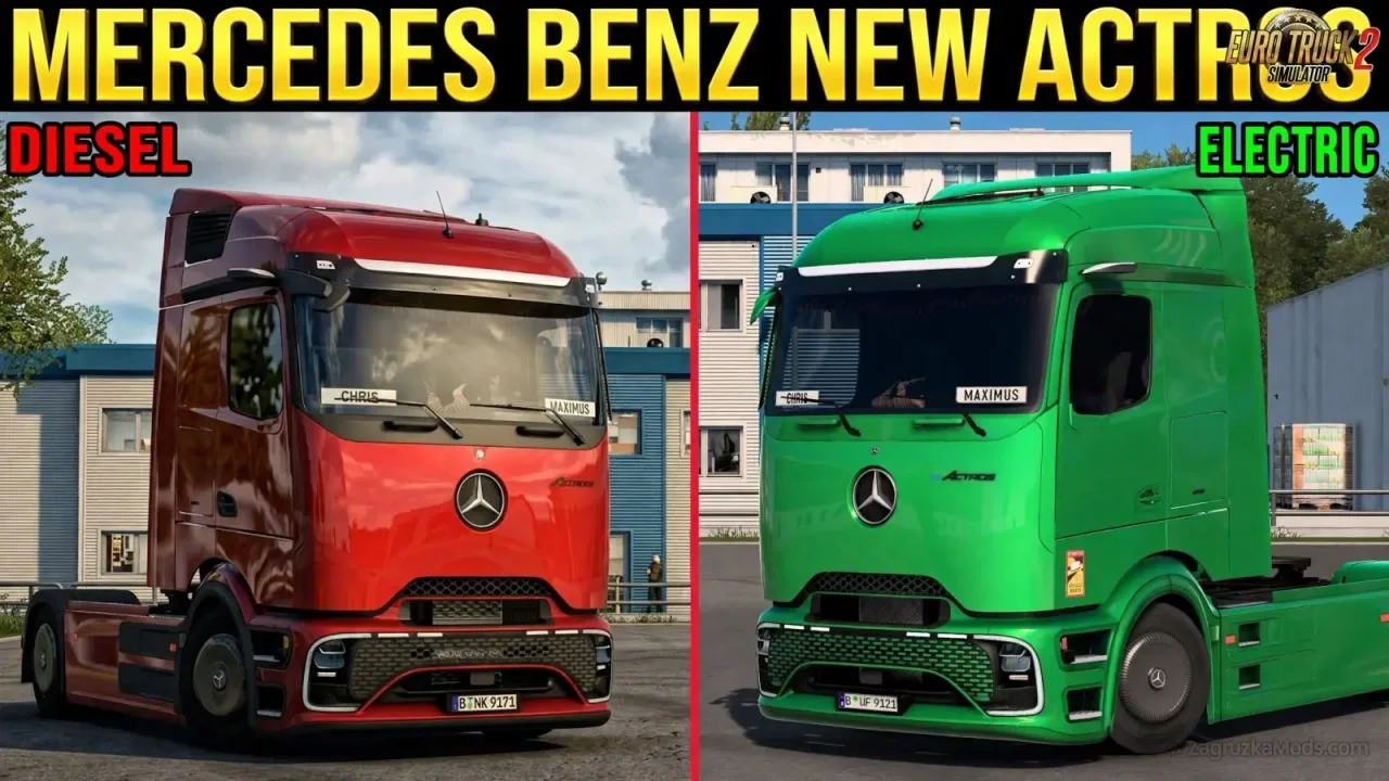 Mercedes Benz eActros Diesel & Electric v2.0.71 (1.61.x) for ETS2