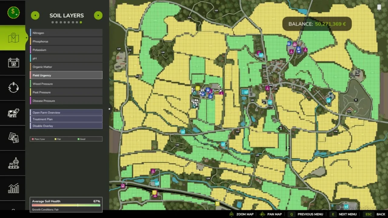 Realistic Soil & Fertilizer Mod v2.6.0.3 for FS25