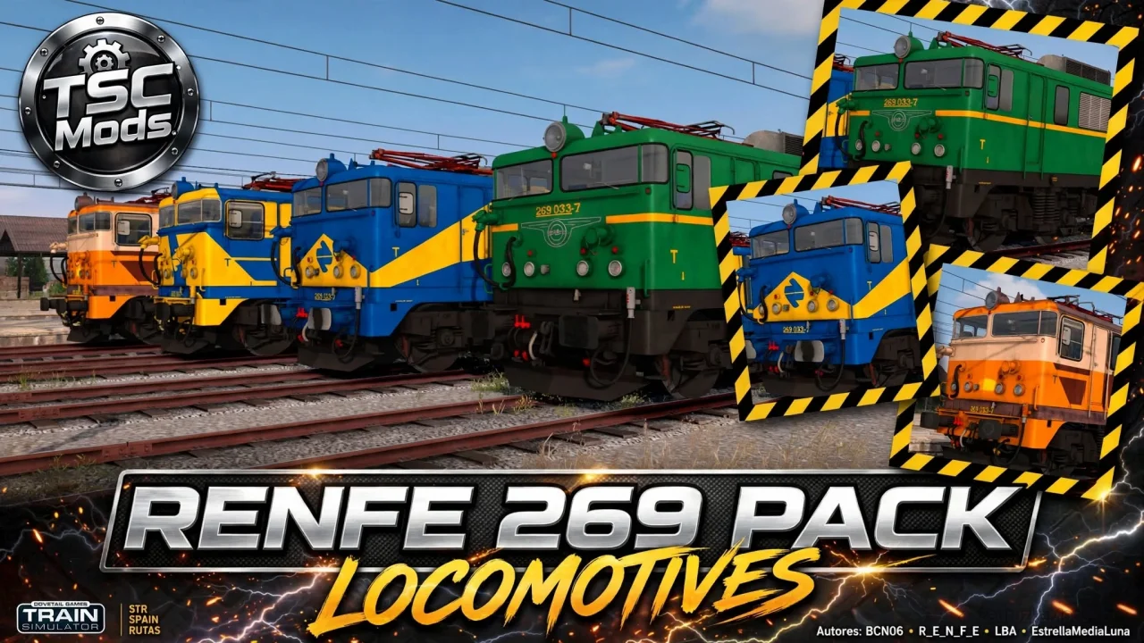 RENFE 269 Pack Locomotives v1.0 for TSC RENFE 269 Pack Locomotives v1.0 for TSC