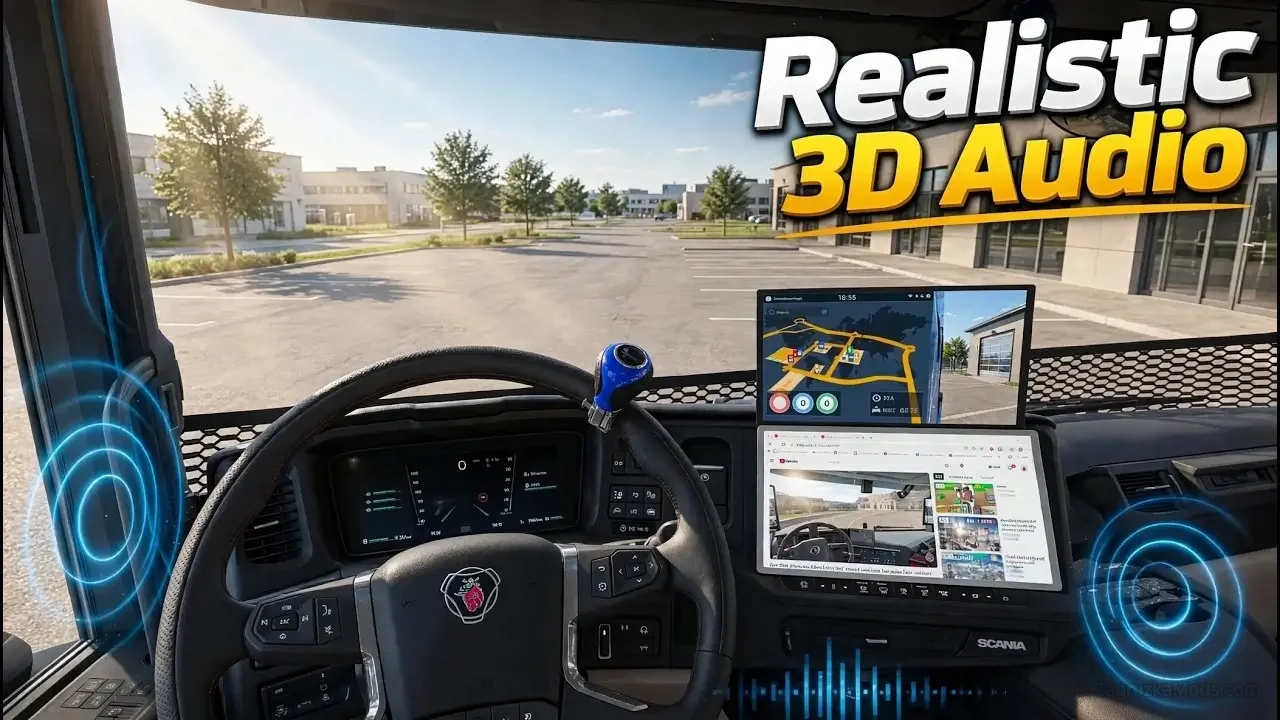 Realistic Cabin 3D Audio (Cabin Radio) v1.2 (1.61.x) for ETS2