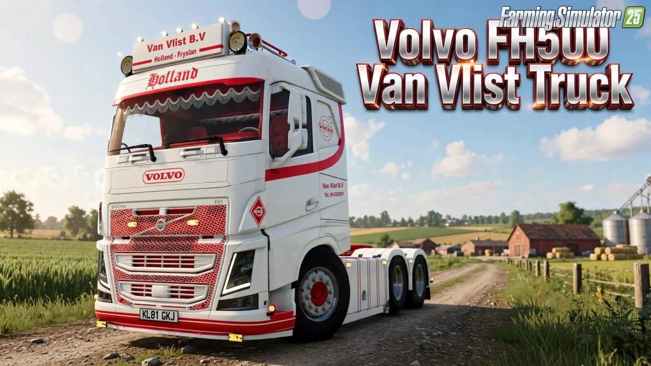 Volvo FH500 Van Vlist Truck v1.2 for FS25